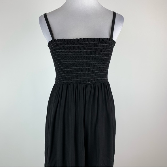 Michael Stars Maria Smocked Wide Leg Jumpsuit Medium - Picture 2 of 11